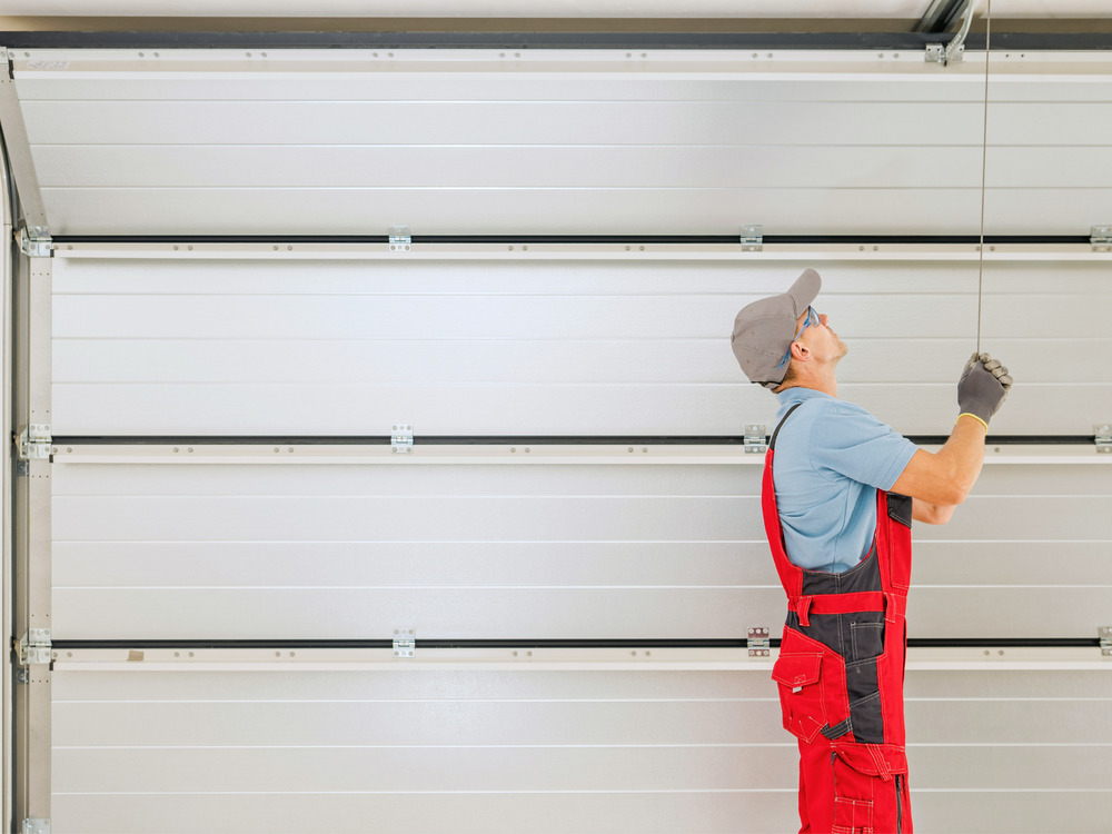 Garage door installation for a residential home