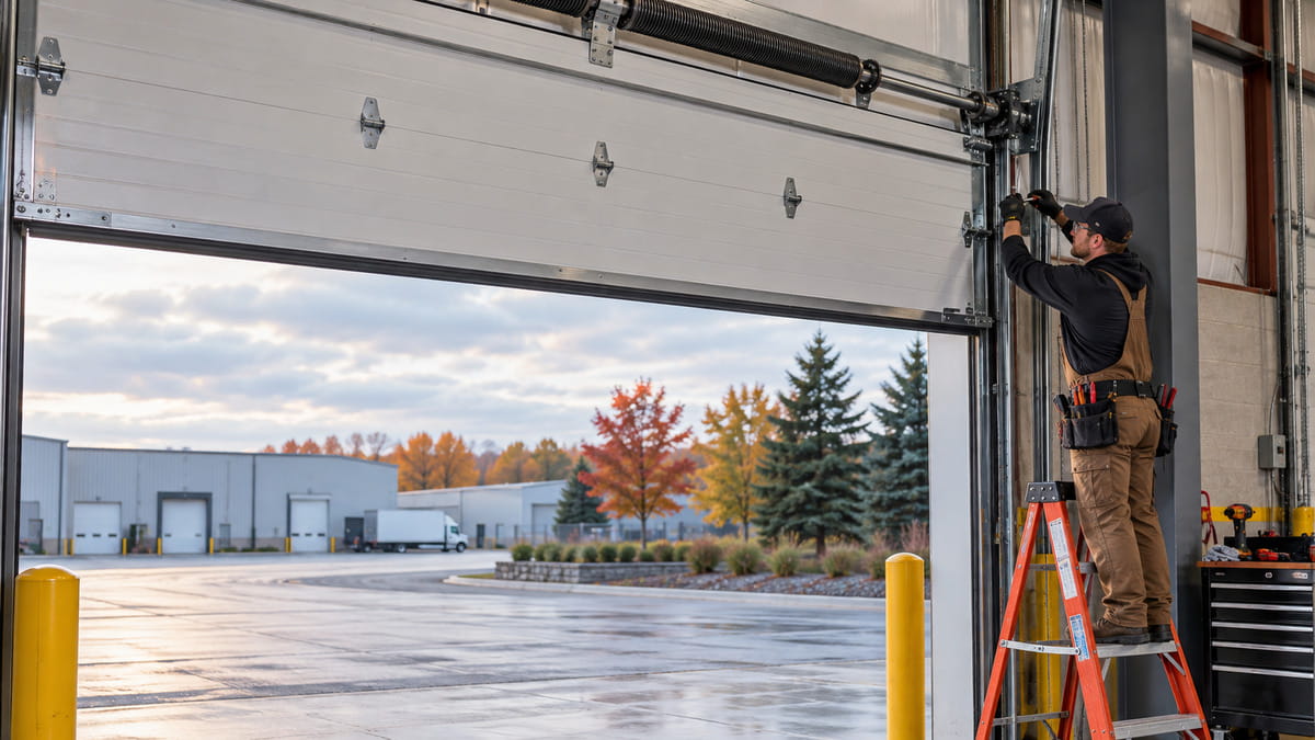 Commercial overhead doors at a Michigan facility