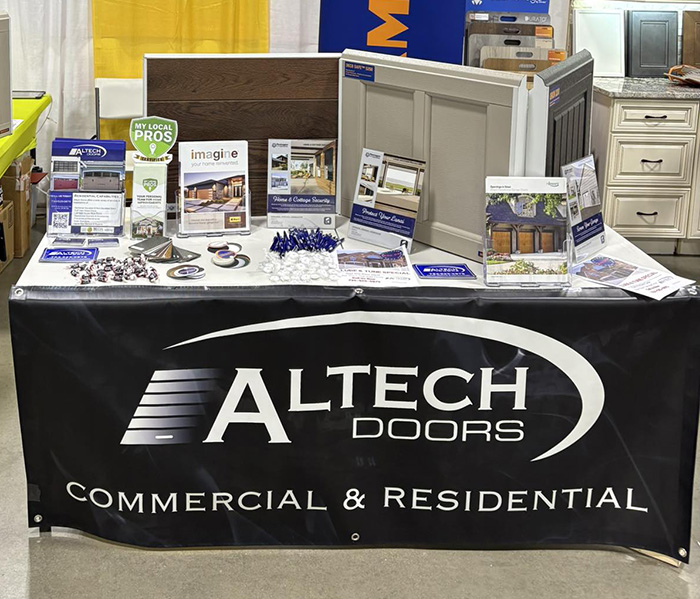 Altech Doors booth at Home Show 