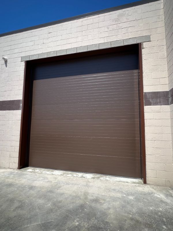 Rolling steel door installation done by Altech Doors.