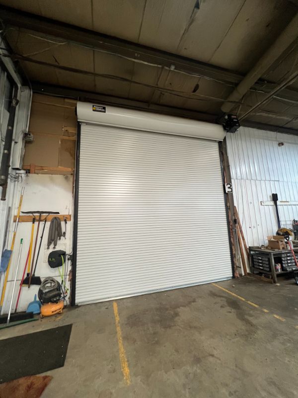 Rolling steel door installation done by Altech Doors.