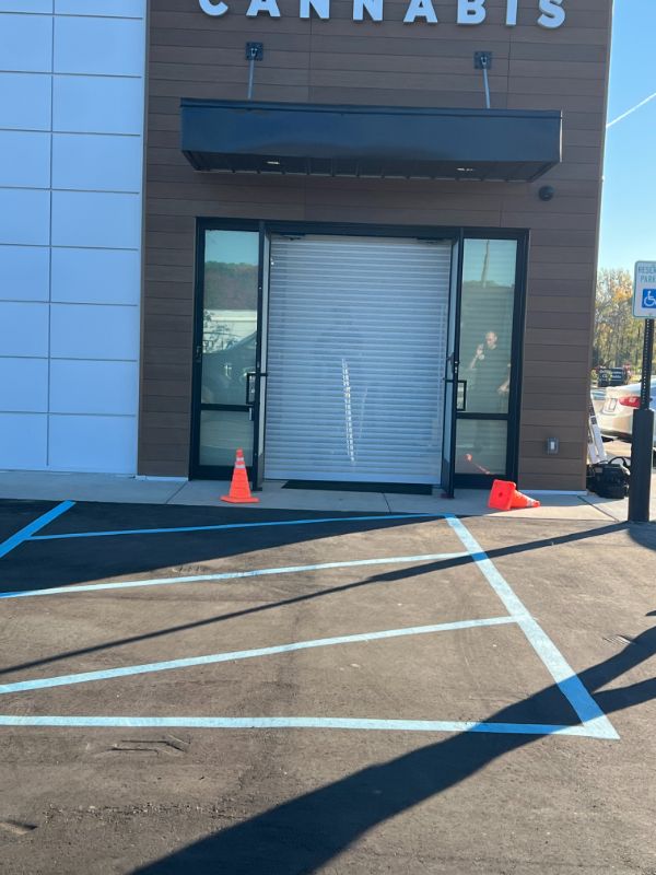 Rolling steel door installation done by Altech Doors.