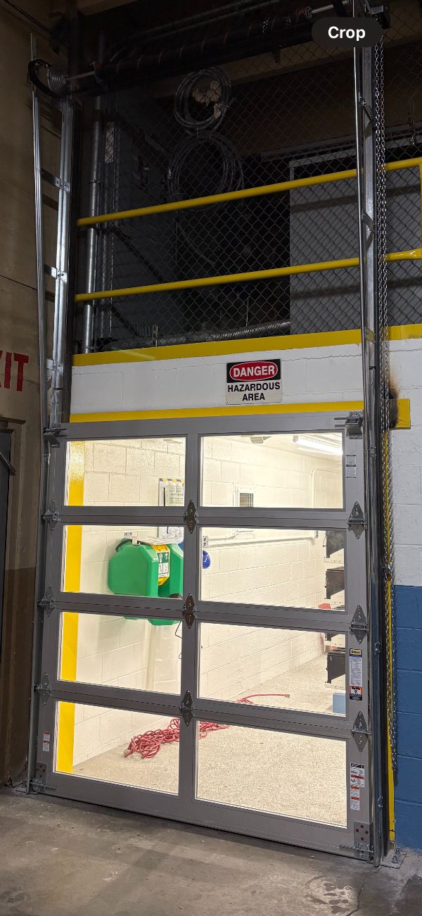 High speed door installation done by Altech Doors.