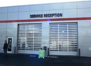 High speed door installation done by Altech Doors.