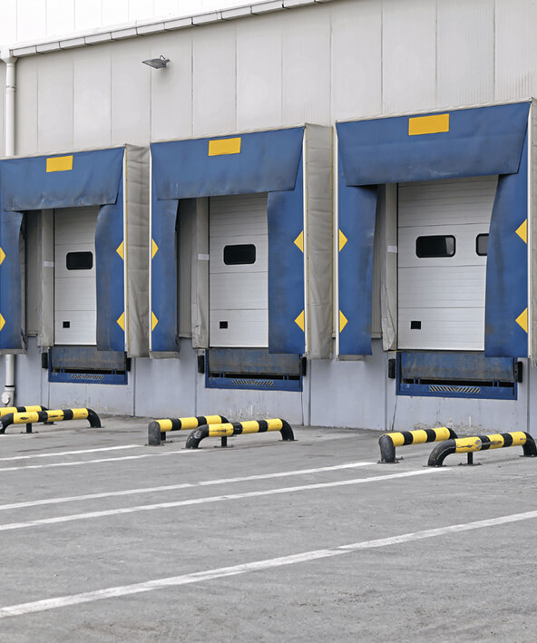 Loading Dock Shelter and Bumper installation done by Altech Doors.